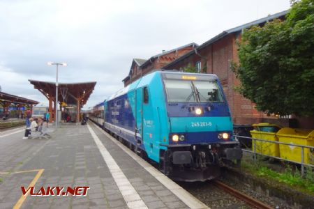 Niebüll, lokomotiva ř. 245, 12.8.2023 © Jiří Mazal