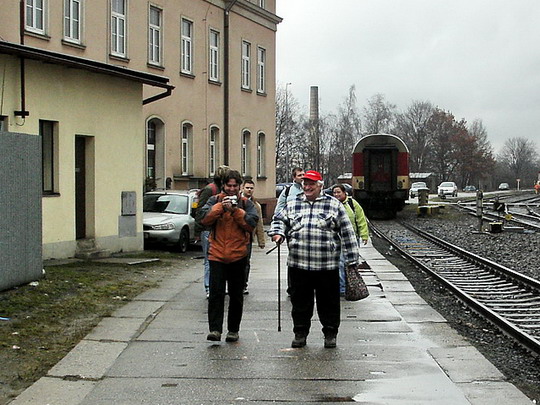 19.01.2008 - Liberec: "Ostravak", "dědek" a zbytek výpravy cestou do depa © PhDr. Zbyněk Zlinský