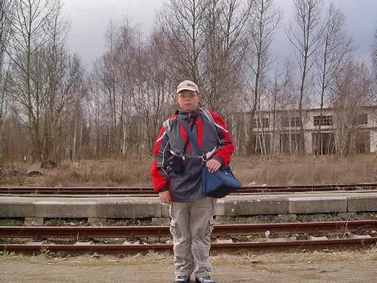 22.2.2008 - Mliovice: Já na milovickém nádraží čekám na vlak © Jakub Vyskočil