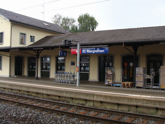 12.8.2008 - St:Margrethen: Prvá stanica vo Švajčiarsku, leží na železničnom ťahu Chur-Sargans-Buchs-St:Gallen © Martin Kóňa