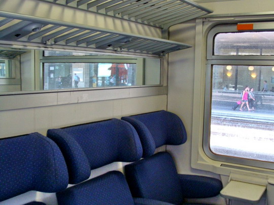 14.8.2008 - Roma Termini: Interiér IC vlaku s ktorým sa presúvam do stanice Genova Piazza Principe © Martin Kóňa