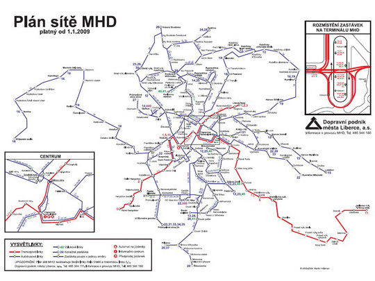 Plán sítě MHD LIberec - ZOBRAZ ve formátu PDF!