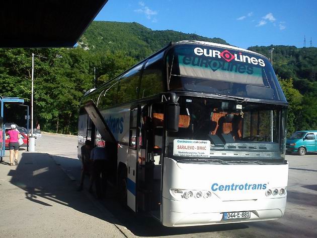 "Náš" autobus linky Sarajevo - Bihać v Jajcích © Rastislav Štangl
