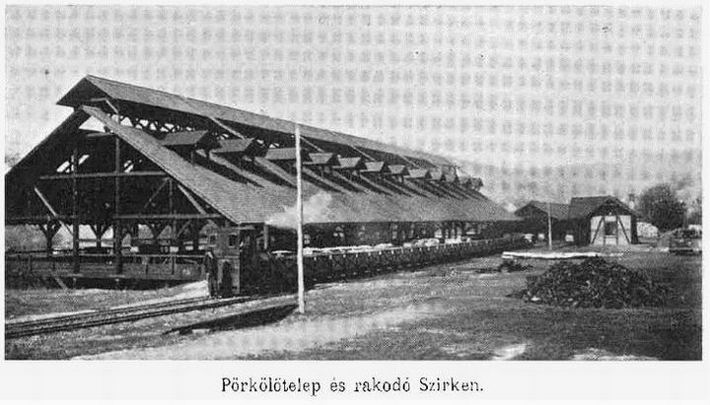 Pražiace pece a stanica v Sirku (Eisele, 1907)