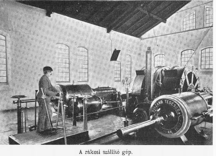 Ťažný prepravný stroj v závode Rákošbaňa (Eisele, 1907)