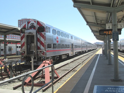 3.7.2015- San Francisco- Caltrain Depot- 4th/ King Street- odstavený vlak