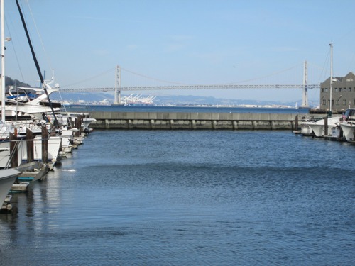 3.7.2015- San Francisco- Bay Bridge- od otvorenia tunela pre BART slúžia obidve úrovne autám