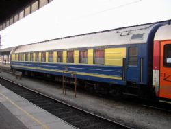 Vykoľajenie ukrajinského vozňa radu WL