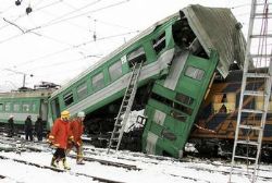 Zrážka vlakov v Lotyšsku