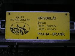 VÝLET NA KŘIVOKLÁT - Zvláštní vlak s parní lokomotivou 498.022 dne 10. prosince 2005.