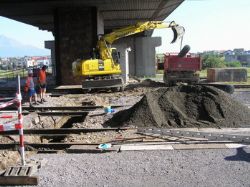 Žst. Poprad-Tatry - výstavba podchodov a nástupísk (II.časť)  