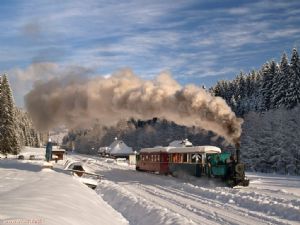 Zimné jazdy na Čiernohronskej železnici