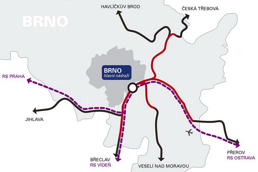 Studie budoucnost železničního uzlu Brno nerozuzlila