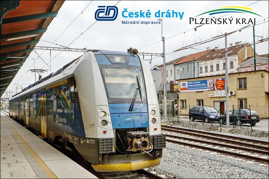 České dráhy v roce 2020 na kolejích Plzeňského kraje