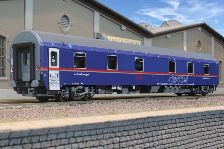 Železniční modely v barvách ÖBB Nightjet