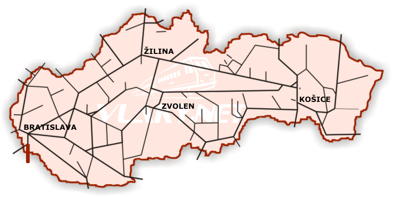 ŽSR 132: Bratislava hl.st. - BA-N.Mesto -  BA-Petržalka - Rusovce - Rajka (HU)